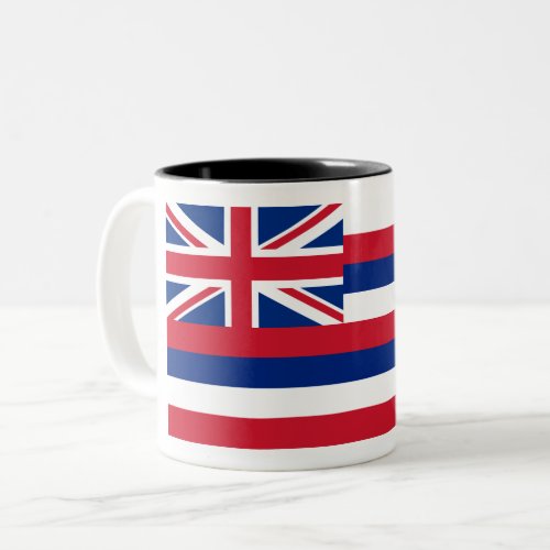 Hawaii Hawaiian Aloha Paradise State Flag Two_Tone Coffee Mug