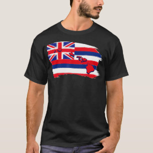 Hawaii Hawaiian Flag Beach Aloha Summer Vacation S T-Shirt