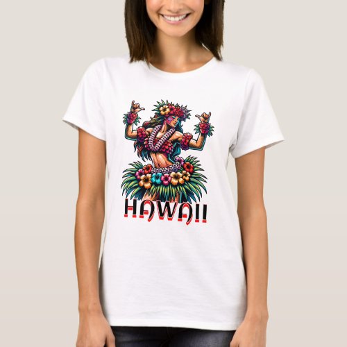 Hawaii  Hawaiian Hula Dancer T_Shirt