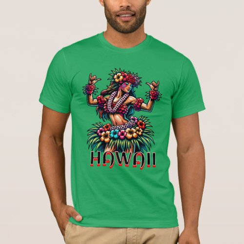 Hawaii  Hawaiian Hula Dancer T_Shirt