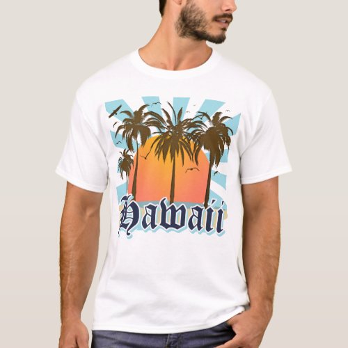 Hawaii Hawaiian Islands Sourvenir T_Shirt