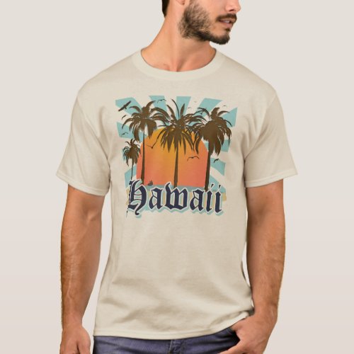 Hawaii Hawaiian Islands Sourvenir T_Shirt