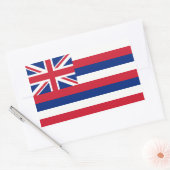 Hawaii/Hawaiian State Flag, United States Rectangular Sticker (Envelope)