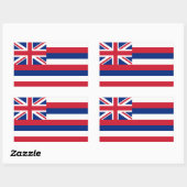 Hawaii/Hawaiian State Flag, United States Rectangular Sticker (Sheet)