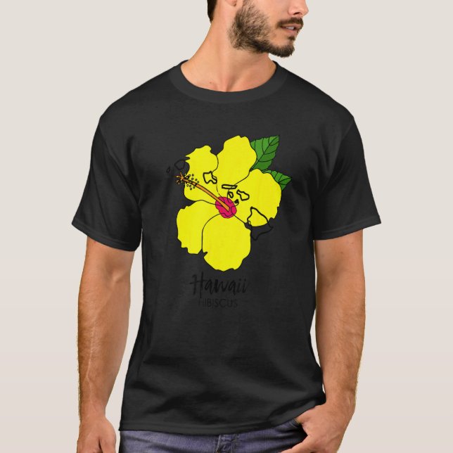 Hawaii Hibiscus Flower T-Shirt (Front)
