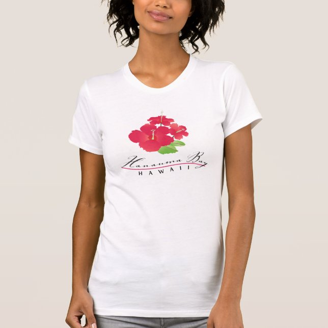 Hawaii Hibiscus Flowers T-Shirt (Front)