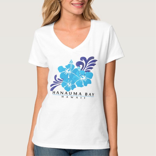 Hawaii Hibiscus Flowers T-Shirt (Front)