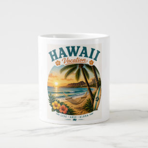 Hawaii Holiday Giant Coffee Mug