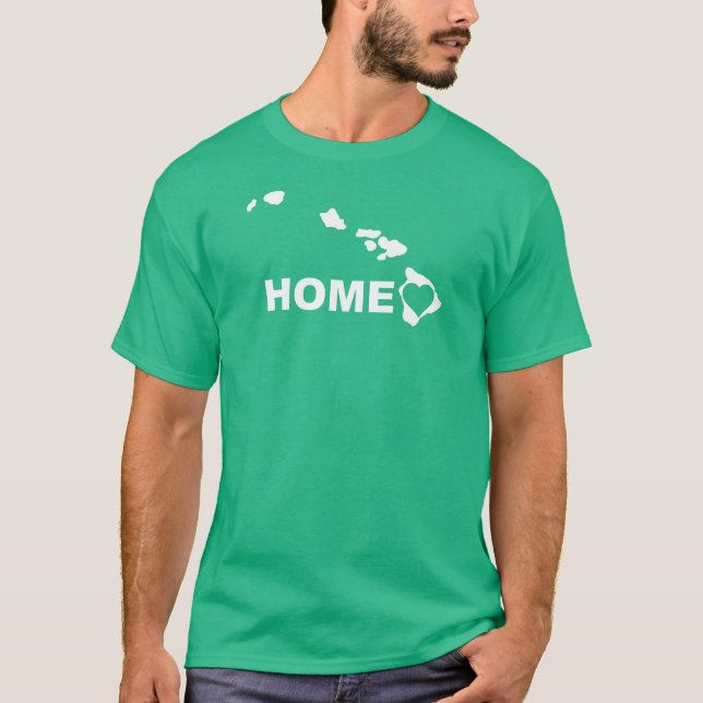 Hawaii Home Away From State T-Shirt Tees (Front)
