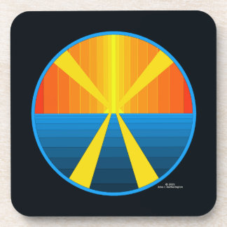 Hawaii Horizion Sunset Beverage Coaster