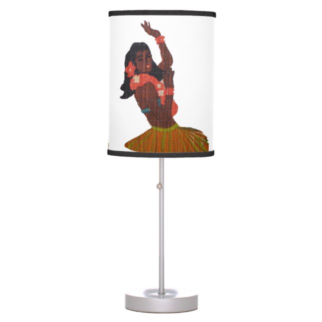 Hawaii Hula Girl Table Lamp (Front)