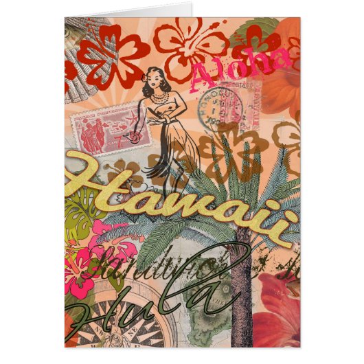 Hawaii Hula Travel Flower Vintage (Front)
