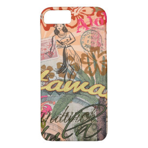 Hawaii Hula Travel Flower Vintage iPhone 8/7 Case
