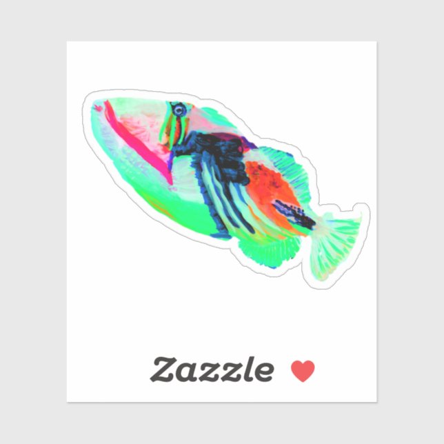 Hawaii Humu Humu Fish Under the Sea Sticker (Sheet)