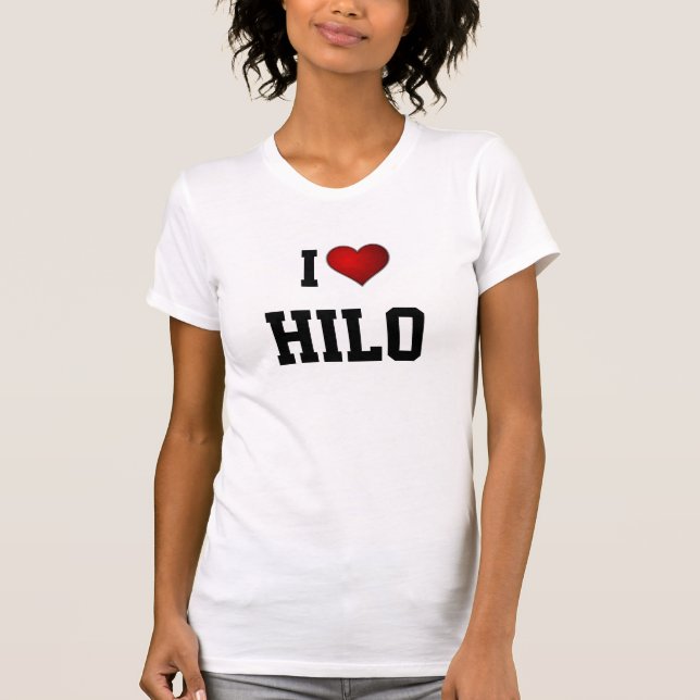 Hawaii: I LOVE HILO T-Shirt (Front)