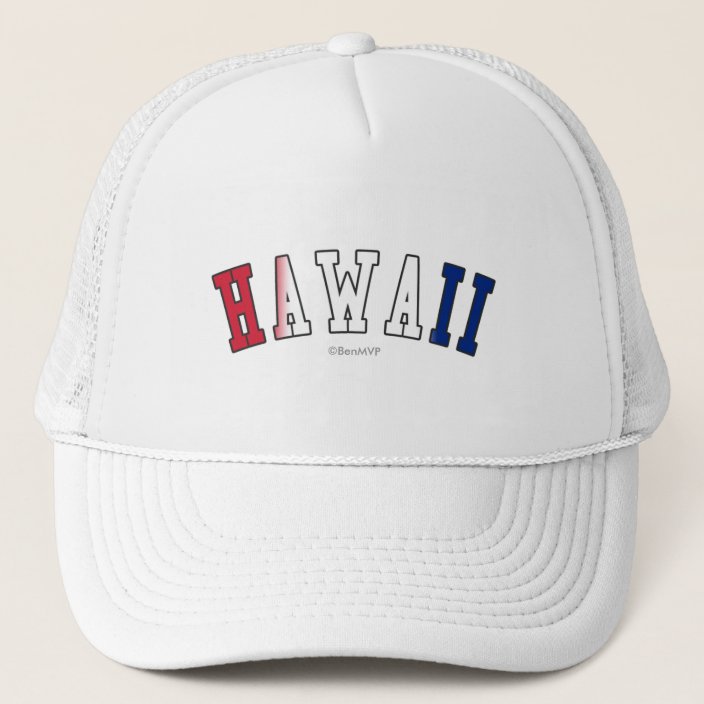Hawaii in State Flag Colors Trucker Hat
