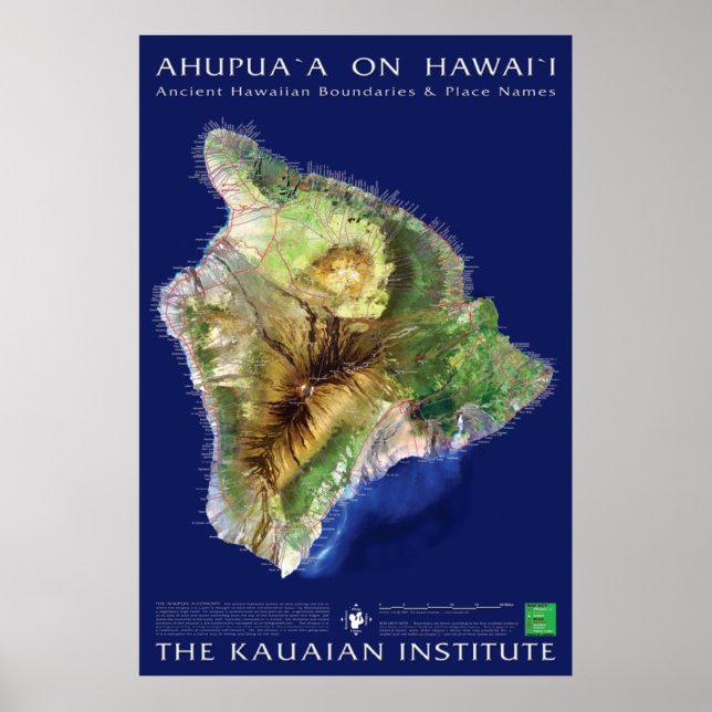 Hawaii Island Ahupuaa Poster (Front)