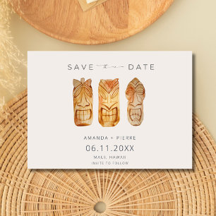Hawaii Island Beach Wedding Photo Save The Date