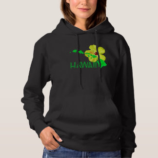 Hawaii Island Hibiscus Flower Hoodie