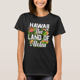 Hawaii island of sun beach waves and palm trees T-Shirt