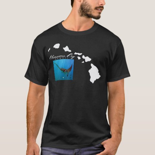 Hawaii Islands and Manta Ray T_Shirt