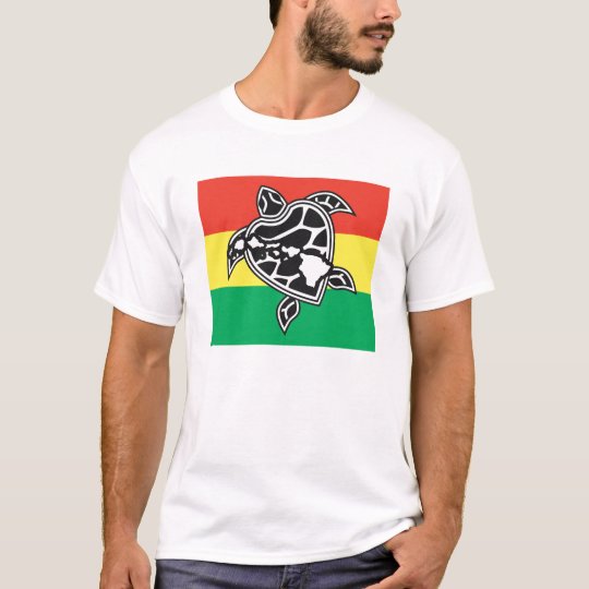 Hawaii Islands and Turtle T-Shirt