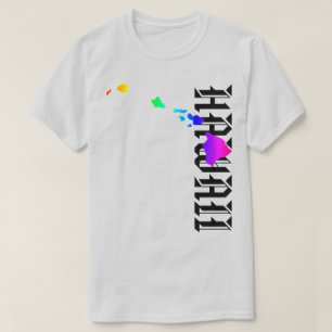 HAWAII ISLANDS NEON RAINBOW T-Shirt