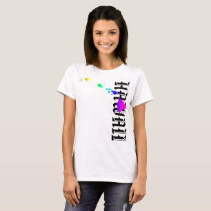 HAWAII ISLANDS NEON RAINBOW T-Shirt