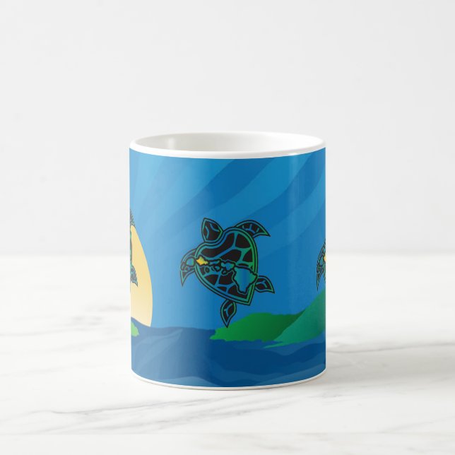 Hawaii Islands Turtle Color Morph Mug (Center)
