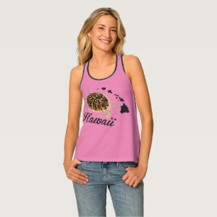 Hawaii Islands Turtle Tank Top