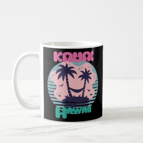 Hawaii Kauai Vacation Palm trees Beach Ocean  Coffee Mug