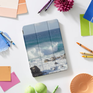 Hawaii Landscape, Waves In Maui Photography Print iPad Pro Cover