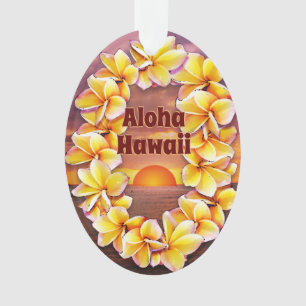 Hawai'i Lei with Aloha  Acrylic Ornament