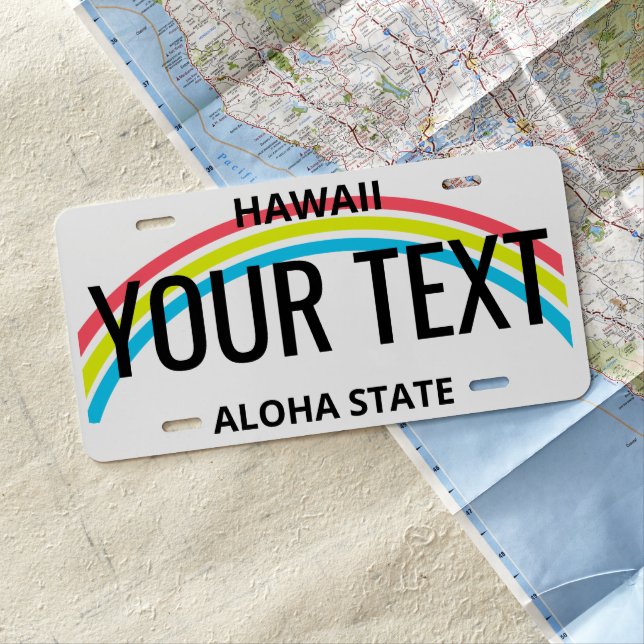 Hawaii  license plate (In Situ)