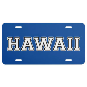 Hawaii License Plate