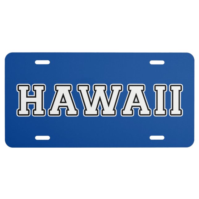 Hawaii License Plate (Front)