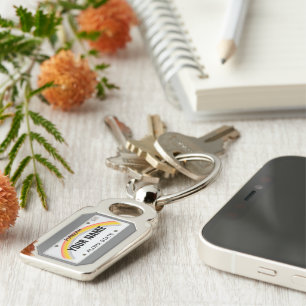 Hawaii License Plate (customizable) Keychain