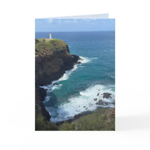 Hawaii Lighthouse Blank Greeting Card