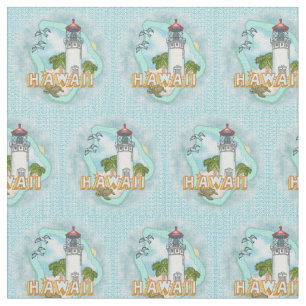 Hawaii Lighthouse Fabric