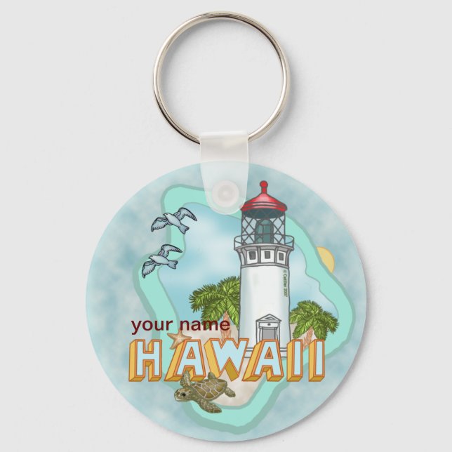 Hawaii Lighthouse  keychain (Front)