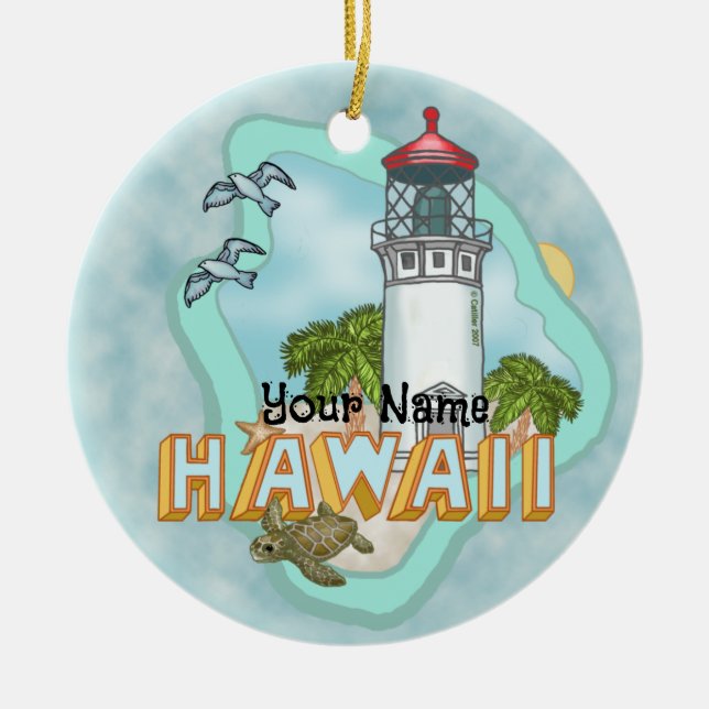 Hawaii Lighthouse ornament (Front)