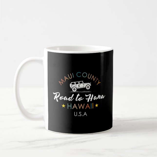 Hawaii Maui Road To Hana Hawaiian Coffee Mug (Left)
