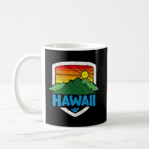 Hawaii Mountain And Rainbow Sky Beach Coffee Mug