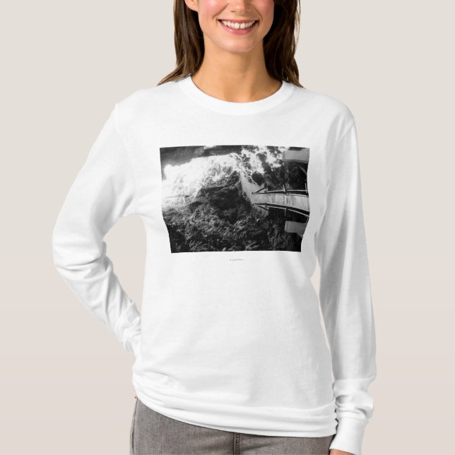 Hawaii National Park, View of a Lava Tube T-Shirt (Front)