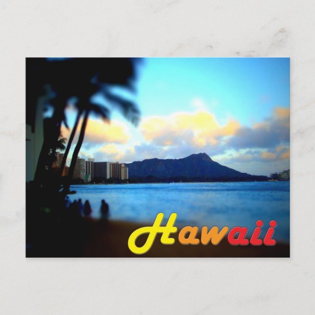 Hawaii-Oahu-Diamond Head Postcard (Front)
