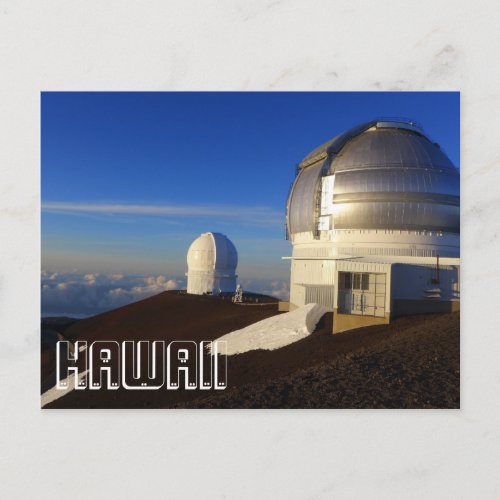 Hawaii Observatory Mauna Kea travel photograph Postcard