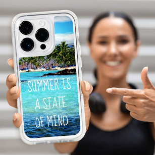 Hawaii Ocean Palm Trees Summer Is a State of Mind iPhone 15 Pro Case
