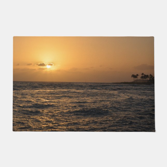 Hawaii Ocean Sunset Doormat (Front)