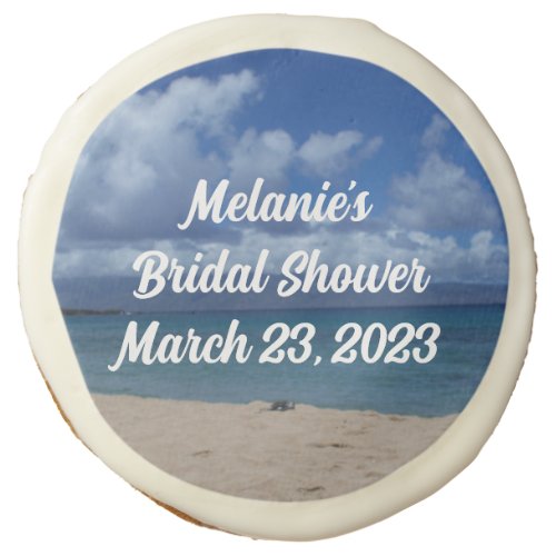 Hawaii Ocean View Bridal Shower Cake Pop Sugar Cookie