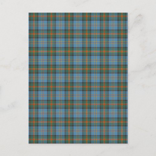 Hawaii official state tartan postcard